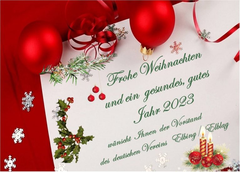 Elbing – Weihnachtswünsche 2022