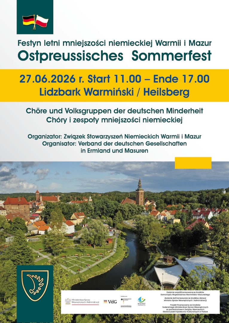 Letnie Festyn Mniejszości Niemieckiej – Sommerfest 2026