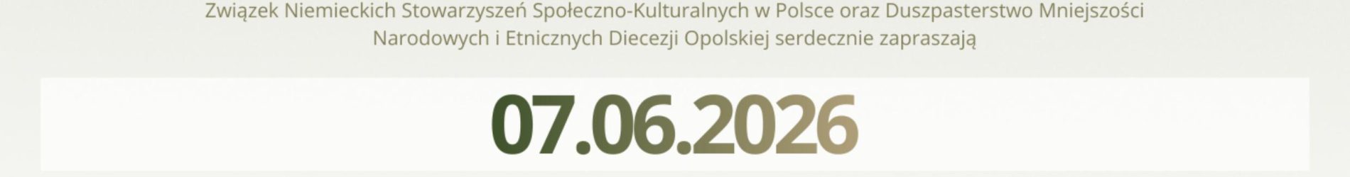 Pielgrzymka Mniejszości Narodowych i Etnicznych na Górę Św. Anny 2026