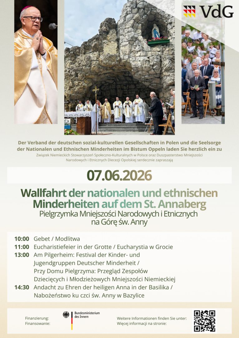 Pielgrzymka Mniejszości Narodowych i Etnicznych na Górę Św. Anny 2026